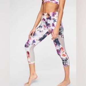 Apana Floral Print Leggings size small
